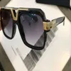 Vintage 664 Sonnenbrille für Männer Schwarz Goldgrau -Gradient Herren Square Sonnenbrille mit Box 2276