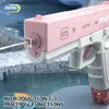 Sandspiele Wasser Spaß Waffenspielzeug Elektrische Spielzeug Bursts Childrens Hochdruck Starke Ladungsenergie Bahnautomatisch Spray Glock 230526 Q240408