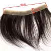 رجال الأطفال الباروكات الجبهة الرجال Toupee 100 قطعة شعر بشرية لـ V style remy مع قاعدة رقيقة من الجلد الطبيعية تسليم تسليم DHOGP