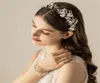 Hochzeit Braut Süßwasserperlen Stirnband Prinzessin Crown Tiara Strasskristallkristall Kopfstück für Brides Frauen Mädchen Haare Accessorie2042664
