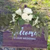 Decorative Flowers Artificial Flower Ornament Welcome Card Water Wedding Indicator Fake