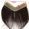 رجال الأطفال الباروكات الجبهة الرجال Toupee 100 قطعة شعر بشرية لـ V style remy مع قاعدة رقيقة من الجلد الطبيعية تسليم تسليم DHOGP