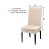 Solid Color Chair Cover Spandex Stretch Elastic Slipcovers Chair Covers White For Dining Room Kitchen Wedding Banquet Hotel 203q