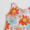 One-Pieces Toddler Infant Baby Girl Swimsuit Clothes 1 Piece Bathing Suit Floral Sleeveless Summer Swimwear Beach Wear H240508