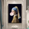Dziewczyna z perłowymi kolczykami słynne sztuka płótno malarstwo oleży