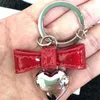 Belangrijkste ringen COA CH Cherry Keychain Bag Charm Decoratie Accessoire Pink Green High Quality Design 231218