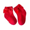 Chaussettes pour enfants Pudcoco Toddler bébé fille chaussettes de cheville douce chaussettes en coton mince chaussettes d'été avec arcs pour nourrissons 0-3t