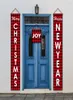 Copertina di natale Banner Sert Segno di vecchiaia per festività natalizia Decorazione sospesa Stampa di Natale Giardino da esterno Merry Decor 10p5300052