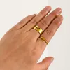 Кластерные кольца Чендлер из нержавеющей стали на заказ ювелирные украшения альтернативные обручальные свадебные лабрадоры подарок
