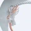 Bracelets de charme Tempérament Sweet Elegant Romantic Bow Bracelet Femme Gorgeous ACCESSOIRES EXQUISITE BIELLISSE BIELLISSE Platinum # 5