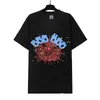 Foam Printed Spider Hip-hop Tshirt Men Women Round Neck Casual Men's T-shirt Cotton Tee Shirts 4 Colors