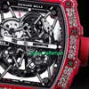 RM Luxury Watches Mechanical Watch RM Mills Men's Series RM35-02 Snowflake Diamond Red Devil Altimate Edition ST3D