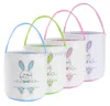 Nowy koszyk na prezenty wielkanocne jute jurz kubełko króliczek uszy jajka polowanie na wiadra torby na dzieci dla dzieci szczęśliwe wystrój imprez