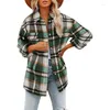 Frauenblusen B-Toto Beauty Flanell Plaid Shacket Long Sleeve Button Down Hemd Jackel Schichten mit Seitentaschen 2024