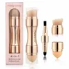 Make -upborstels 4 in 1 make -up borstel Basic Eye Shadow Concealer Eyeliner Cheek Pink Cosmetics Professional MaquiaGem Beauty and Health Q240507