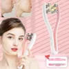 Home Beauty Instrument EMS Micro Current Roller Slimming Massager Y-Face Lifting Device V-Face Dual Chin Beauty Tool Q240507