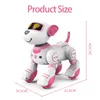 Intelligent Electronic Pet Rc Robot Dog Voice Remote Contrôle Touet Fun Singing and Dancing Robot Dog Childrens Birthday Gift 240424
