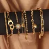 Ketting hartvormige hanglanke roestvrijstalen armband voor damesmode 316L armband met kralen Prachtige natuursteenketen armband J240508