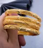 4PCSLOT 24K Dubai Gold Color Bracelet Bracelet pour femmes épouse Africain Bridal Wedding Gifts Party Africa Bracelet Bijoux 2107137204759