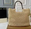 Women Straw Grass Beach Bags Fashion summer Mesh Hallow Out large capacity casual HOBO designer bags Vintage crochet womens casual bags