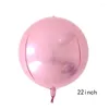 Party Decoration 15 Pcs Pink Blue 22 Inch 4D Foil Helium Balloons Metallic Shiny Wedding Birthday Baby Shower Kids Toy Supplies