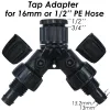 Kits Kesla Gardens Tap Hose Splitter Adapter Connector 1/2 '' 3/4 '' tot 1/4 '' 3/8 '' 1/2 '' 16mm 8/11mm Pipe Barb 2way 4way Tubing Tool