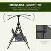 Camp Meubles Swing Swing Chair Advable Shade Soutr Sougette et Acier résistant aux intempéries