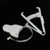 Monitorer 2st/Set White PVC Body Fat Caliper Mät bandtestare Fitness för att gå ner i vikt för kroppsbyggande bärbar fitnessutrustning