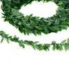 Fiori decorativi 7,5m piante di foglie di edera artificiale Garland Garland