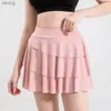 SKIRTS Cloud Hide XXL Saias de tênis de treino para mulheres Sexy dancing Pocket Skorts Plus Size shorts de ginástica alta da cintura Y240508