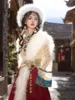 Ubranie etniczne Tybetańska żeńska styl Lhasa Strzelaj cyber gwiazdorską dziewczęca szat