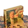 Trump Playing Cards Game Game imperméable Gold USA Pokers Party Favor