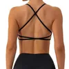 Активное нижнее белье Chrleisure Creses Back Back Sport Bra Bra с плиссированным дизайнерским фитнесом -нижнее белье.