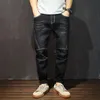 Jeans masculin plus taille 28-48 pour hommes pantalons harem de mode printemps automne hommes de jean lâche décontracté jeans Hip Hop Strtwear