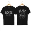 2024 Summer Mens T-shirt AC PWRDUP on-site DC pattern printed T-shirt cotton casual short sleeved oversized T-shirt Mens clothing J240506