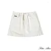 Röcke 2024 Frauen Frühling/Sommer hohe Taille Jeans Shorts Rock Enge und dünne Stretch A-Line All-Match Hosen