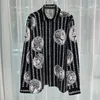 Koszulki męskie luksus królewskich mężczyzn krótki vintage wzór męskiej menga manga lonta pral impreza camisas Social Masculina de Luxo