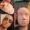 Cílios cílios Treinamento prática de treino de manequim 1 PCS Cosmetologia de borracha Mannequin Doll Face Head para cílios Prática de massagem de maquiagem