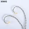 Earphones 4 Cores Graphene Alloy Sier Plated Wire Mmcx 0.78mm 2 Pin Replacement Headphones Cable Audio Upgrade Cable