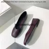 The Row Pure Original The * Row Nieuwe Style Cowhide Casual Flat Single Shoes Soft Leather Granda Shoes Ballet Shoes Women Fe9a