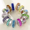 Wedding Rings VG 6YM Hoogwaardige Rainbow Ring Cubic Engagement Ring For Women Eternity Colors Ring Females Sieraden Accessoires Groothandel