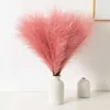 Decorative Flowers Wreaths 5 Pcs autumn Artificial Pampas Grass Crafts Bouquet For Christmas Accessories Home DIY Candy Box Wedding Decor Fake Plants Reed