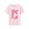 Kinderontwerper Pure katoenen korte mouwen Kinderen katoen jongens meisjes kleding meisjes meisjes t -shirt klassiek 10 kleuren t -shirts ronde nek sdlx geluk