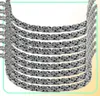 Nouvelle arrivée en argent épaisse chaîne de liaison mode collier byzantin chaînes masculines en acier inoxydable bijoux collier long 45 mm largeur5879670
