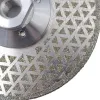 Zaagbladen RIJILEI Electroplated Diamond Saw Blade Galvanized Diamond Cutting And Grinding Disc Both Sides For Marble Granite Ceramic Tile