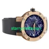 RM Luxury Watches Mechanical Watch Mills RM033 Ultra Flat Rose Gold Rubber Band 46mm RM033-AD-RG Complete Set STZ4