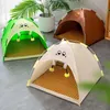 Katbedden meubels Koeling Pet Cat Tent Cave Outdoor Travel Cat Slaap Huis Comfortabele puppy bed Cat Nesk Kennel Pet Supplies D240508