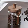 Bottiglie di stoccaggio Contenitori di vetro con coperchi barattoli di muratore a prova di perdite buone contenitori per alimenti per il pepe del caffè