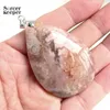 Pendant Necklaces High Quality Natural Cherry Blossoms Agate Stone Beads Pendants Wholesale Necklace For Women's Men's Jewelry BE958