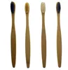 Escovas de bambu escovas de dentes de língua de dentes mais limpados da dentadura viaeta de pincel de dente escova de dentes para dente para a família EEA5819959214